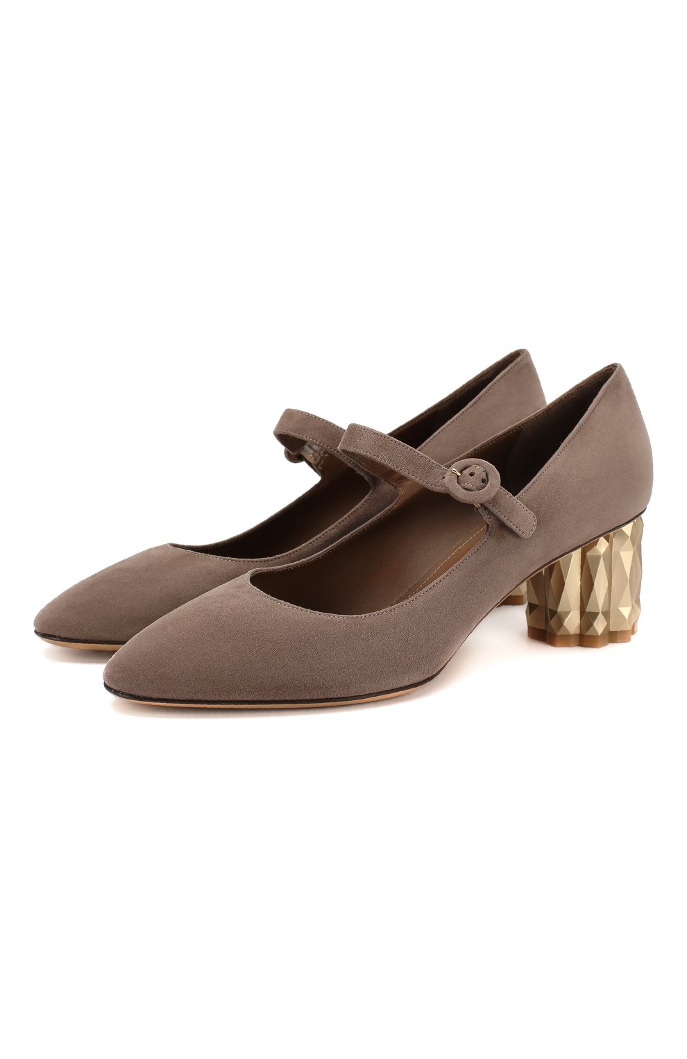 Женские коричневые замшевые туфли mary jane SALVATORE FERRAGAMO купить ...