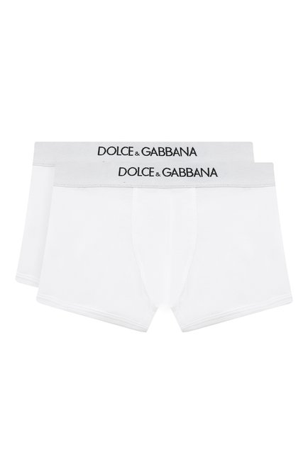 Детские комплект из двух боксеров DOLCE & GABBANA белого цвета по цене 5995 руб., арт. L4J701/G70CT | Фото 1