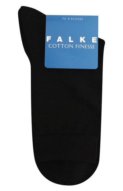 Детские носки FALKE черного цвета, арт. 10669. | Фото 1 (Материал: Текстиль, Хлопок; Кросс-КТ: Носки)