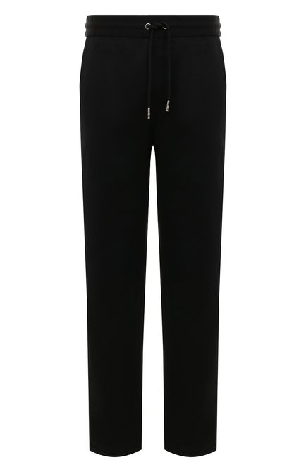 Мужские брюки изо льна и хлопка BURBERRY черного цвета по цене 75350 руб., арт. 8041446 | Фото 1