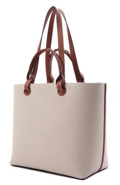 Женский сумка-тоут anagram LOEWE кремвого цвета, арт. A717T23X02 | Фото 3 (Сумки-технические: Сумки-шопперы; Размер: medium; Материал: Текстиль)