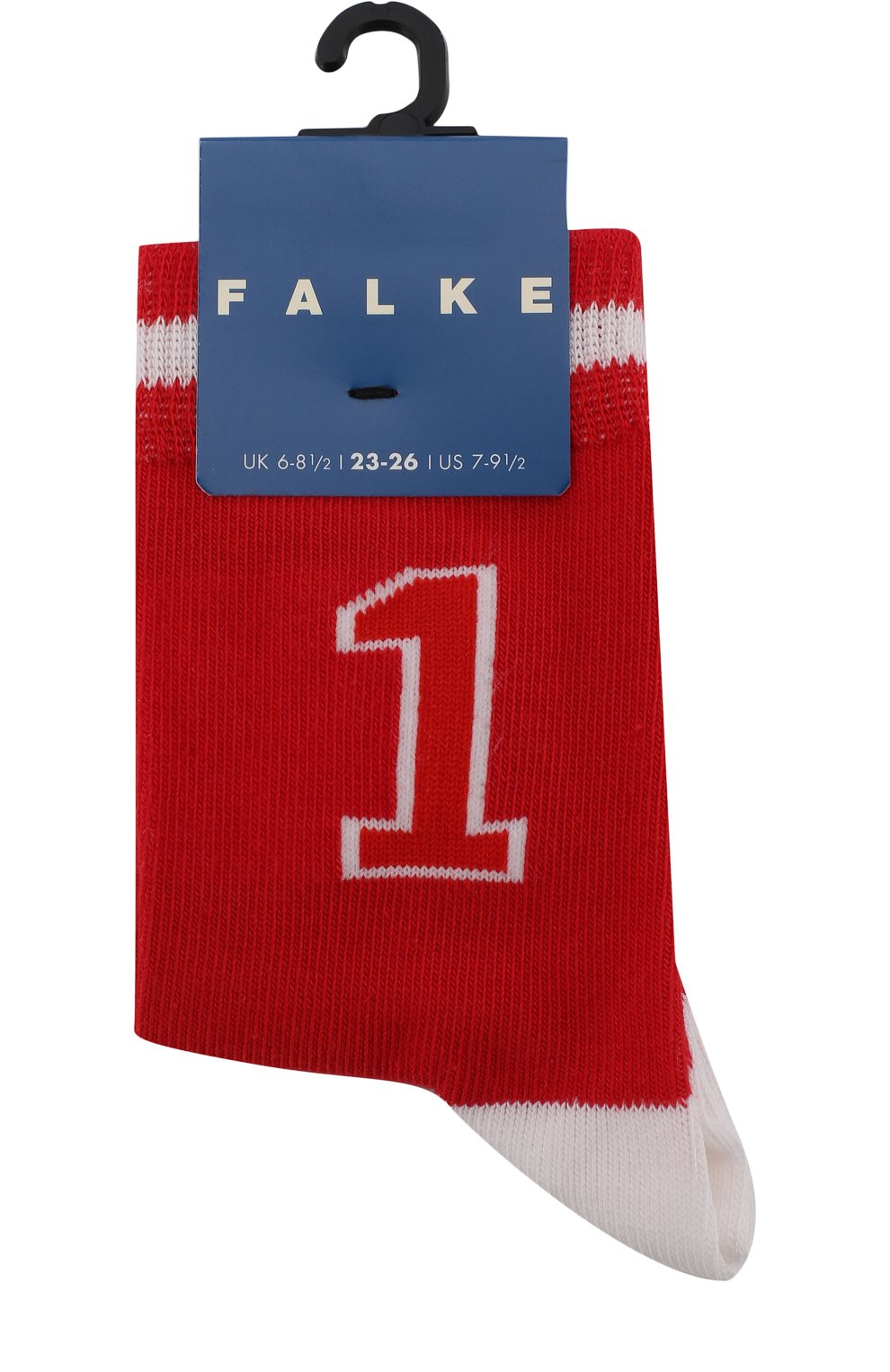 Детские носки с принтом FALKE красного цвета, арт. 12139 | Фото 1 (Материал: Текстиль, Хлопок; Кросс-КТ: Носки; Статус проверки: Проверено, Проверена категория)