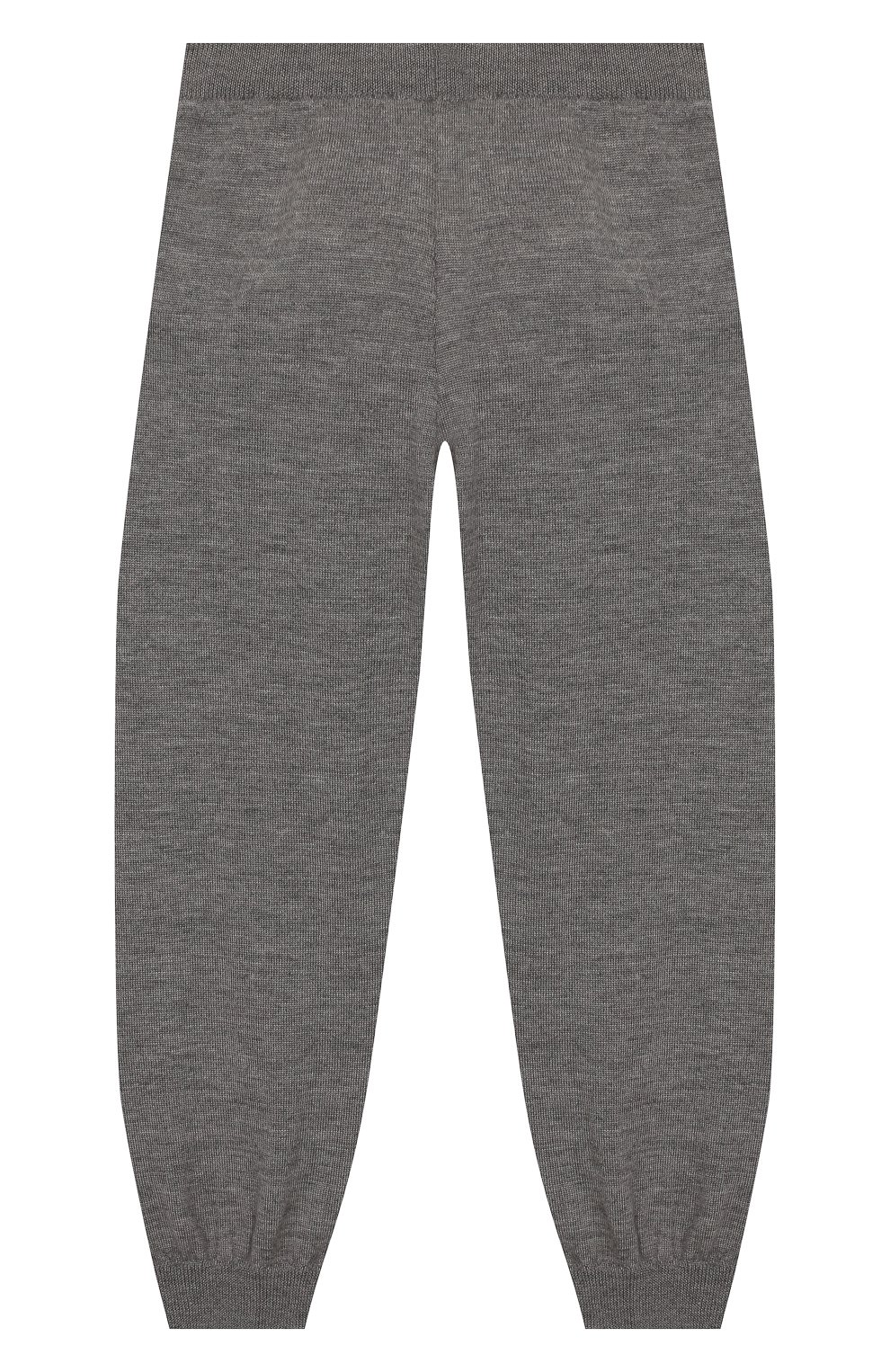 Детские кашемировые джоггеры GIORGETTI CASHMERE серого цвета, арт. MB1490/2A-6A | Фото 2 (Материал внешний: Шерсть, Кашемир; Девочки Кросс-КТ: Брюки-одежда, Джоггеры-одежда; Материал сплава: Проставлено; Нос: Не проставлено; Ростовка одежда: 2 года | 92 см, 4 года | 104 см, 6 лет | 116 см)