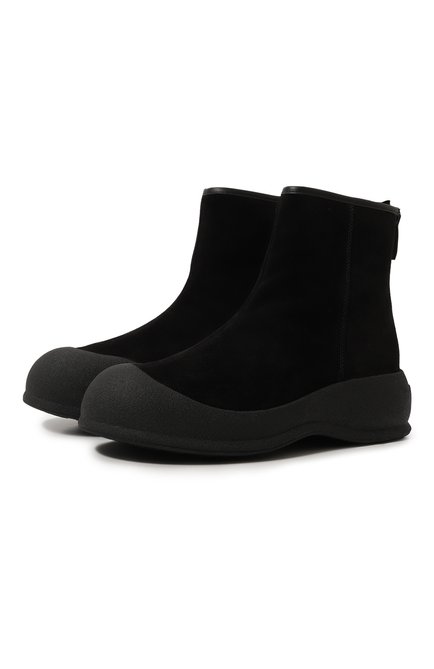 Женские замшевые ботинки BALLY черного цвета по цене 85150 руб., арт. WB0038/SU005 | Фото 1