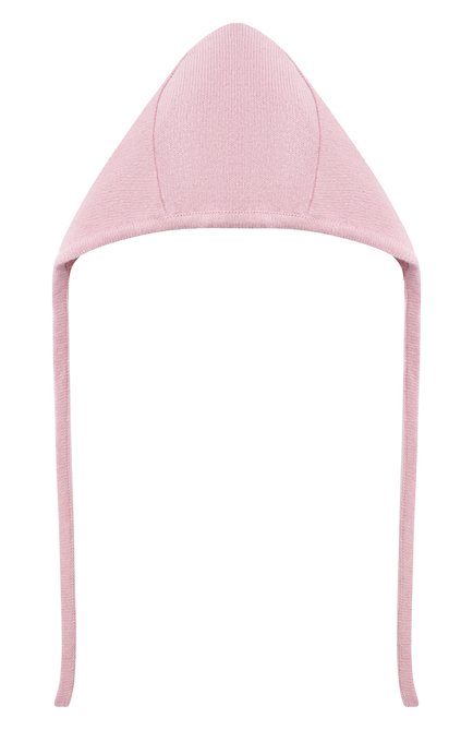 Детского шерстяная шапка WOOL&COTTON ро зового цвета, арт. KMLCA | Фото 2 (Материал: Текстиль, Шерсть)