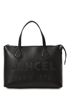 Женская сумка essential LANCEL черного цвета, арт. A12355 | Фото 1 (Сумки-технические: Сумки top-handle; Материал: Натуральная кожа; Ремень/цепочка: На ремешке; Размер: small)