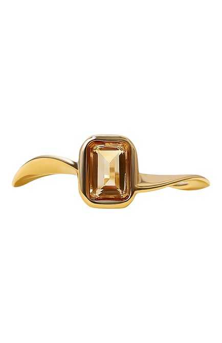 Мужского кольцо-волна с цитрином MOONKA золотого цвета по цене 7200 руб., арт. wav-r-cit | Фото 1