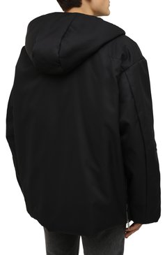 Мужская утепленная куртка OFF-WHITE черного цвета, арт. 0MEC019F21FAB001 | Фото 4 (Кросс-КТ: Куртка; Рукава: Длинные; Shop in Shop M: Верхняя одежда; Длина (верхняя одежда): До середины бедра; Материал внешний: Синтетический материал; Стили: Гранж; Мужское Кросс-КТ: утепленные куртки; Материал сплава: Проставлено; Материал подклада: Синтетический материал; Драгоценные камни: Проставлено)