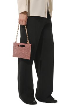 Женская сумка lucinda nano CULT GAIA розового цвета, арт. SH2544PS | Фото 2 (Сумки-технические: Сумки top-handle; Материал сплава: Проставлено; Материал: Текстиль; Драгоценные камни: Проставлено)
