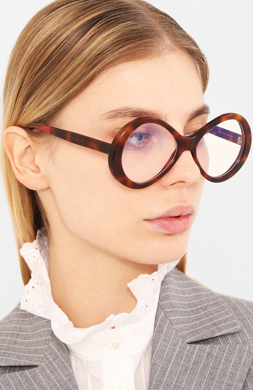 Женские солнцезащитные очки CHLOÉ коричневого цвета, арт. 2743-218 | Фото 2 (Тип очков: С/з; Оптика Гендер: оптика-женское; Очки форма: Бабочка)
