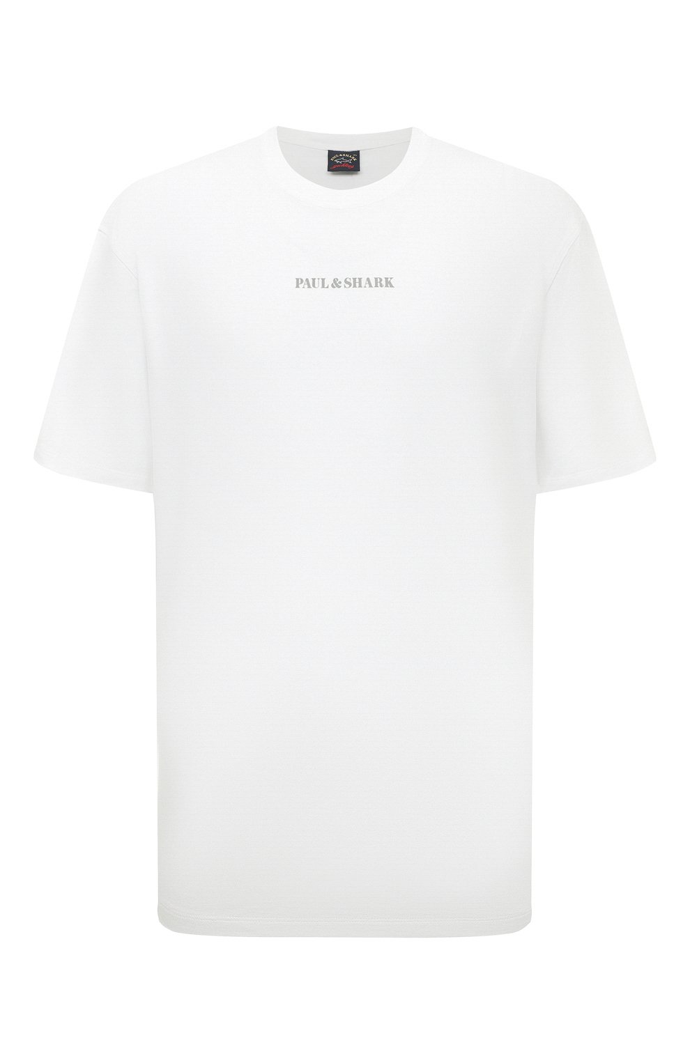 Хлопковая футболка Paul&Shark 22411044/3XL-6XL, цвет белый, размер 58 22411044/3XL-6XL - фото 1