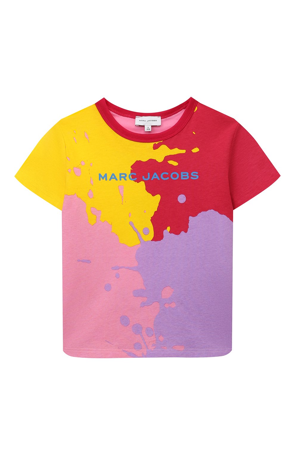 Хлопковая футболка MARC JACOBS (THE) детская разноцветного цвета ...