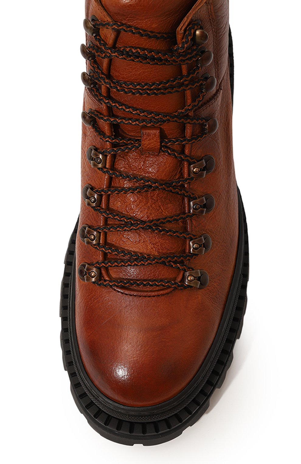 Мужские коричневые кожаные ботинки MATTIA CAPEZZANI купить в  интернет-магазине ЦУМ, арт. M2352/QUENA