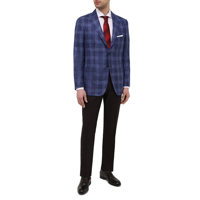 Пиджак из кашемира и шелка Kiton  UG81K06T46 Фото 2