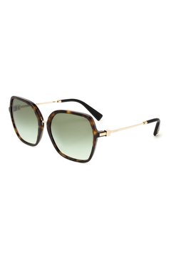 Женские солнцезащитные очки VALENTINO коричневого цвета, арт. 4077-50028E | Фото 1 (Региональные ограничения белый список (Axapta Mercury): RU; Тип очков: С/з; Очки форма: Бабочка)