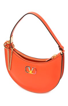 Женская сумка vsling VALENTINO оранжевого цвета, арт. XW2P0W19/GCV | Фото 5 (Сумки-технические: Сумки top-handle; Материал: Натуральная кожа; Региональные ограничения белый список (Axapta Mercury): RU; Размер: mini)