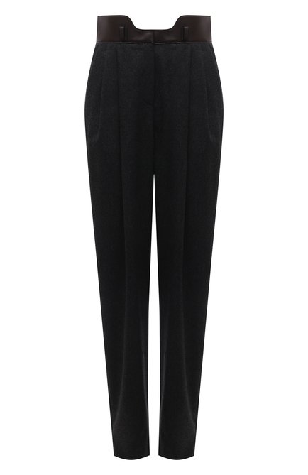 Женские шерстяные брюки GIORGIO ARMANI темно-серого цвета по цене 107500 руб., арт. 1WHPP0IG/T016Z | Фото 1