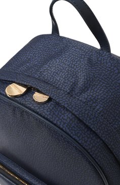 Женский рюкзак portrait medium BORBONESE синего цвета, арт. 933028 | Фото 3 (Материал: Текстиль; Стили: Кэжуэл)