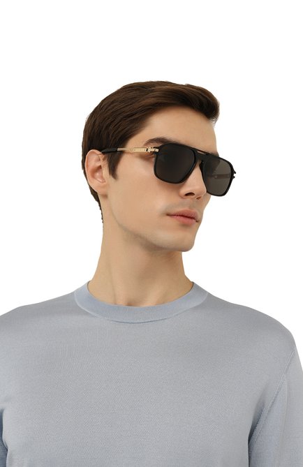 Мужские солнцезащитные очки CHOPARD черного цвета, арт. 347 700P | Фото 2 (Тип очков: С/з; Кросс-КТ: С/з-мужское; Оптика Гендер: оптика-мужское; Очки форма: Авиаторы)