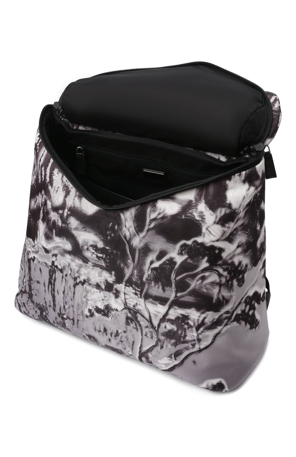 Мужской текстильный рюкзак PRADA серого цвета, арт. 2VZ089-2DXT-F0424-OOO | Фото 3 (Материал: Текстиль; Стили: Кэжуэл; Размер: large)
