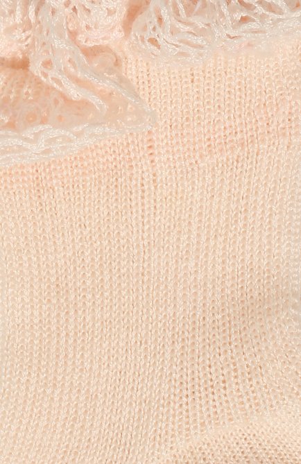 Детские хлопковые носки LA PERLA розового цвета, арт. 43455/000-0 | Фото 2 (Материал: Хлопок, Текстиль; Статус проверки: Проверена категория, Проверено; Региональные ограничения белый список (Axapta Mercury): RU; Кросс-КТ: Носки)