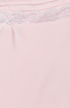 Детская хлопковая майка LA PERLA розового цвета, арт. 51795/2A-6A | Фото 3 (Материал внутренний: Не назначено; Рукава: Короткие; Материал сплава: Проставлено; Материал внешний: Хлопок; Драгоценные камни: Проставлено; Статус проверки: Проверена категория)