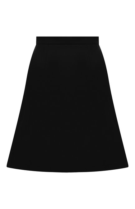 Женская шерстяная юбка ALEXANDER MCQUEEN черного цвета по цене 133500 руб., арт. 675725/QJACA | Фото 1