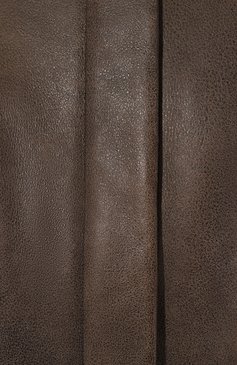 Женский бомбер из овчины ALINE коричневого цвета, арт. AL010905 | Фото 5 (Кросс-КТ: Куртка; Рукава: Длинные; Материал внешний: Натуральный мех; Стили: Гранж; Материал сплава: Проставлено; Драгоценные камни: Проставлено; Длина (верхняя одежда): Короткие)