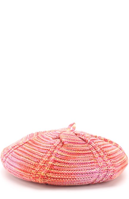 Детский кашемировый берет MISSONI кораллового цвета, арт. I17.BA.215109 | Фото 2 (Статус проверки: Проверено; Материал: Кашемир, Шерсть, Текстиль)