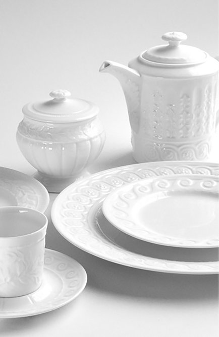 Тарелка обеденная louvre BERNARDAUD белого цвета, арт. 0542/20695 | Фото 2 (Интерьер_коллекция: Louvre White; Ограничения доставки: fragile-2)