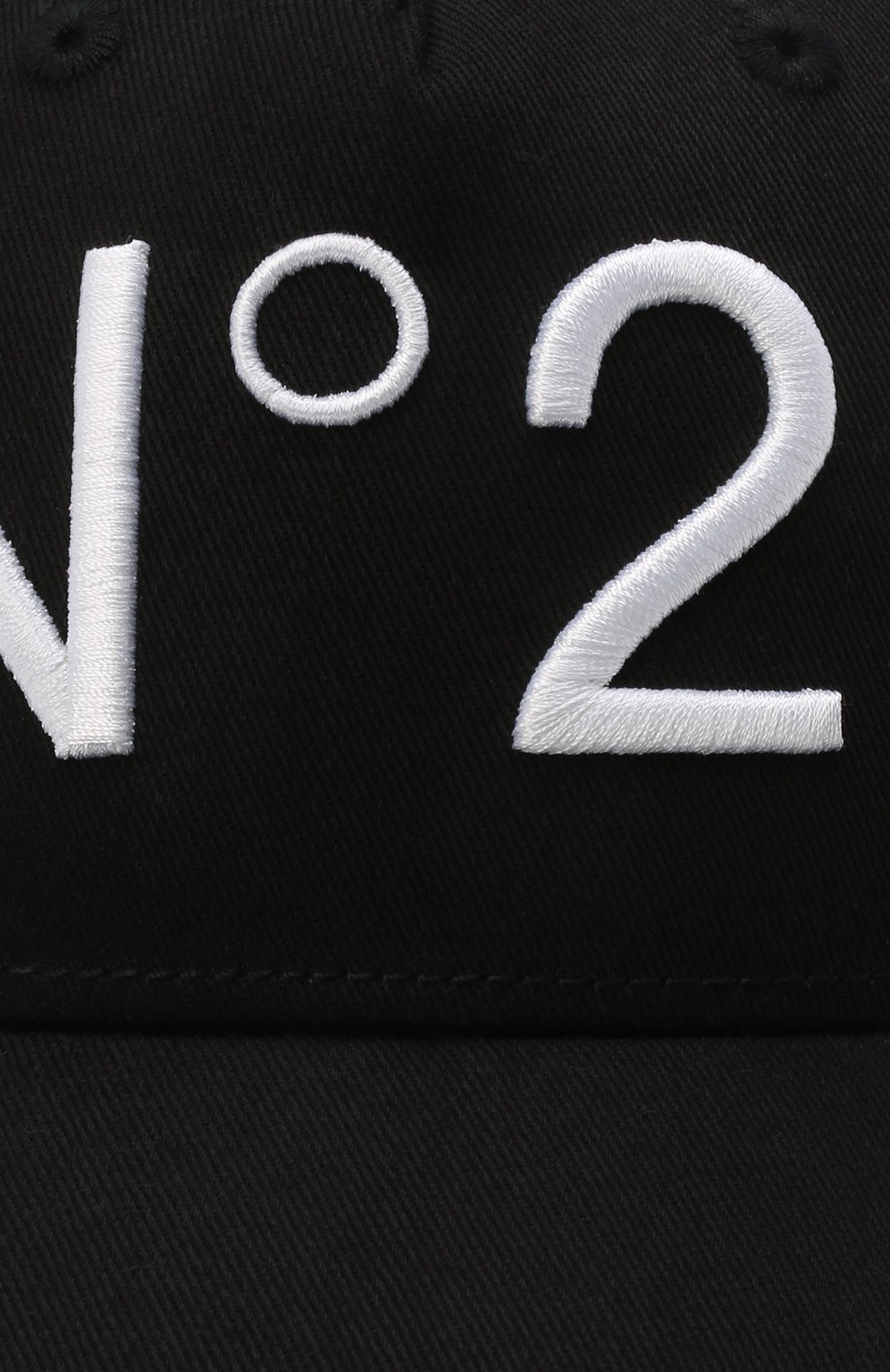 Детская хлопковая бейсболка N21 черного цвета, арт. N2143F/N0041/N21F1U | Фото 3 (Материал: Текстиль, Хлопок; Статус проверки: Проверена категория)