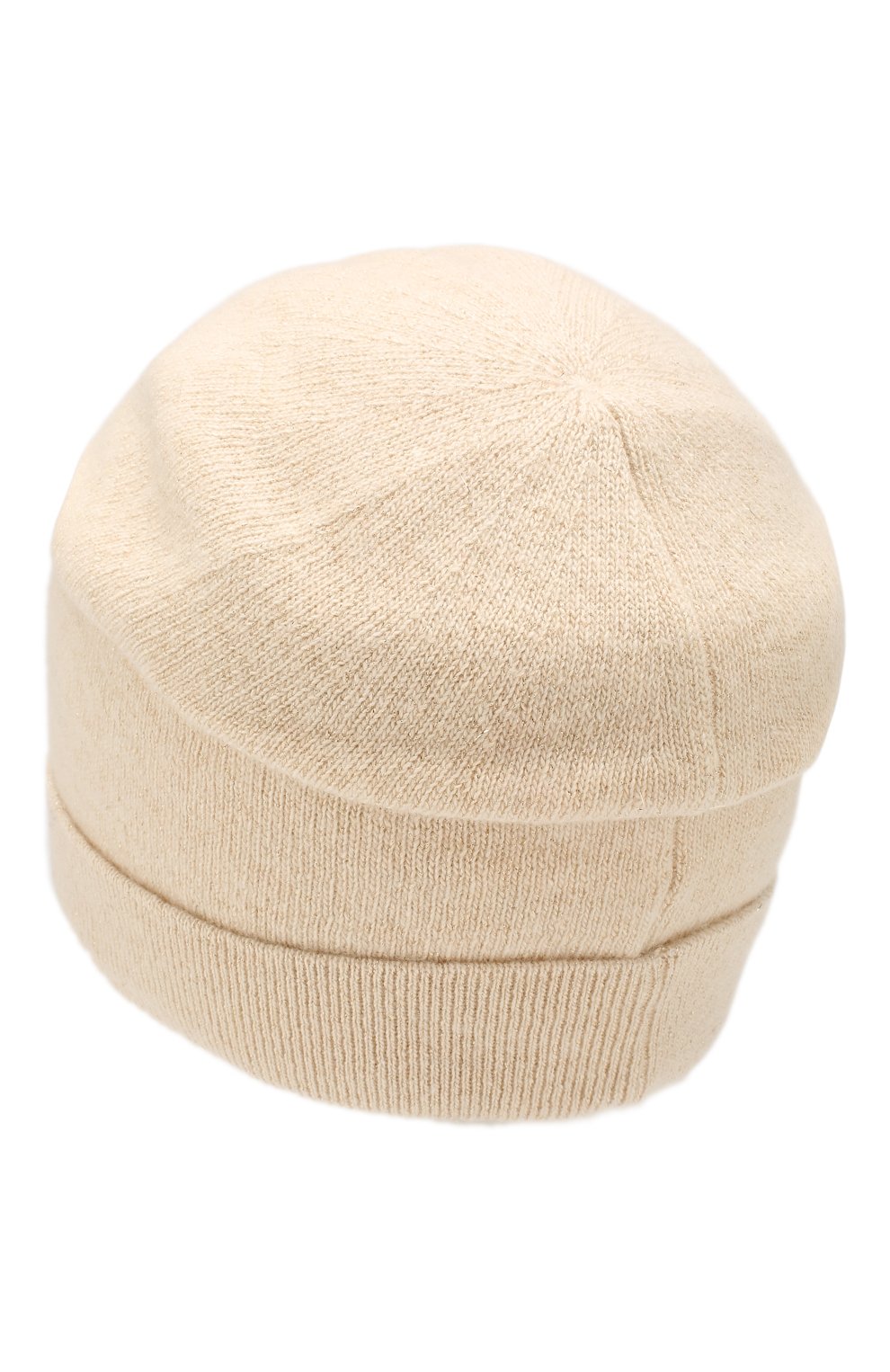 Женская шапка magdalena CANOE кремвого цвета, арт. 4807402 | Фото 2 (Материал: Текстиль, Шерсть; Статус проверки: Проверена категория)