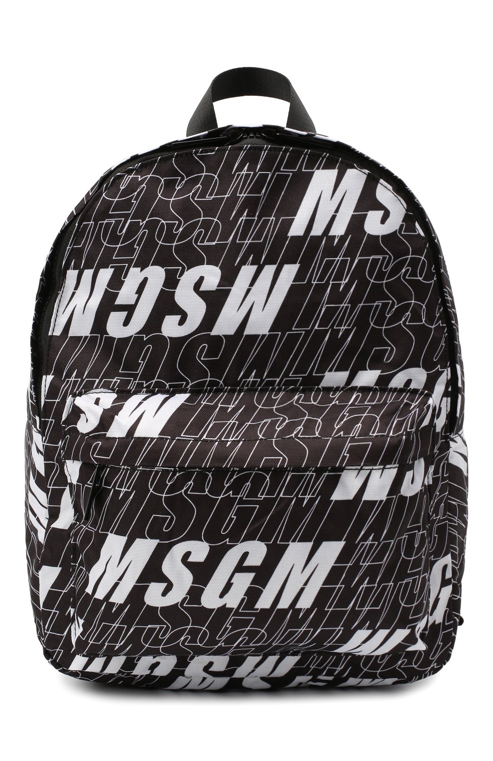 Детская рюкзак MSGM KIDS черно-белого цвета, арт. 025235 | Фото 1 (Материал: Текстиль)