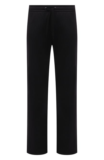Мужские брюки VALENTINO черного цвета, арт. XV3MD03C85G | Фото 1 (Материал внешний: Хлопок, Синтетический материал; Длина (брюки, джинсы): Стандартные; Случай: Повседневный; Стили: Спорт-шик)