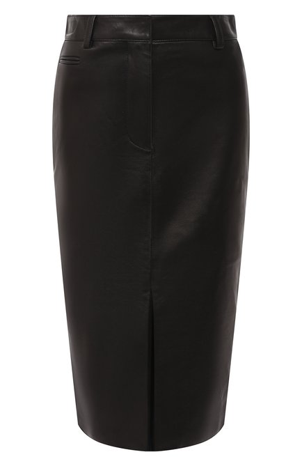 Женская кожаная юбка TOM FORD черного цвета по цене 288000 руб., арт. GCL804-LEX228 | Фото 1