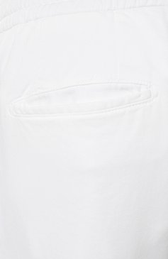Мужские брюки из хлопка и шерсти MARCO PESCAROLO белого цвета, арт. CHIAIA/ZIP+SFILA/4702 | Фото 5 (Длина (брюки, джинсы): Стандартные; Случай: Повседневный; Материал сплава: Проставлено; Материал внешний: Хлопок; Драгоценные камни: Проставлено; Стили: Кэжуэл)