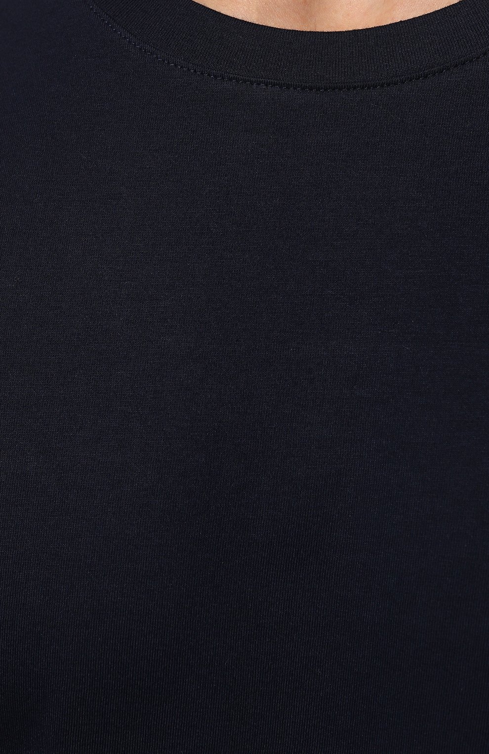 Мужская хлопковая футболка HANRO темно-синего цвета, арт. 075050. | Фото 5 (Кросс-КТ: домашняя одежда; Рукава: Короткие; Длина (для топов): Стандартные; Материал сплава: Проставлено; Материал внешний: Хлопок; Драгоценные камни: Проставлено)