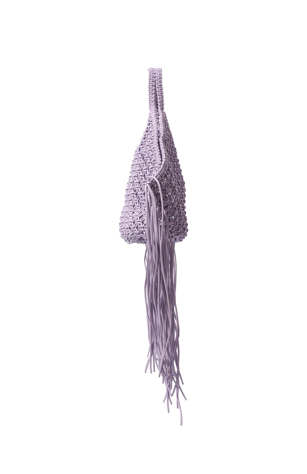 Женская сумка woven basket large YUZEFI сиреневого цвета, арт. YUZRS22-LW-033 | Фото 4 (Сумки-технические: Сумки top-handle; Материал: Текстиль; Размер: large)
