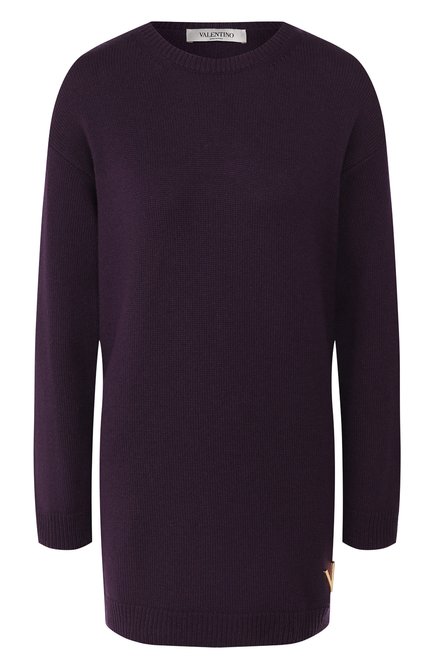 Женский кашемировый свитер VALENTINO фиолетового цвета по цене 181500 руб., арт. TB3KCA8553Q | Фото 1