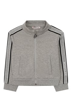 Детский комплект из толстовки и брюк MONCLER серого цвета, арт. F1-951-8M700-10-809DQ | Фото 2 (Кросс-КТ НВ: Костюм; Статус проверки: Проверена категория; Ростовка одежда: 12 мес | 80 см, 18 мес | 86 см, 24 мес | 92 см, 36 мес | 98 см)