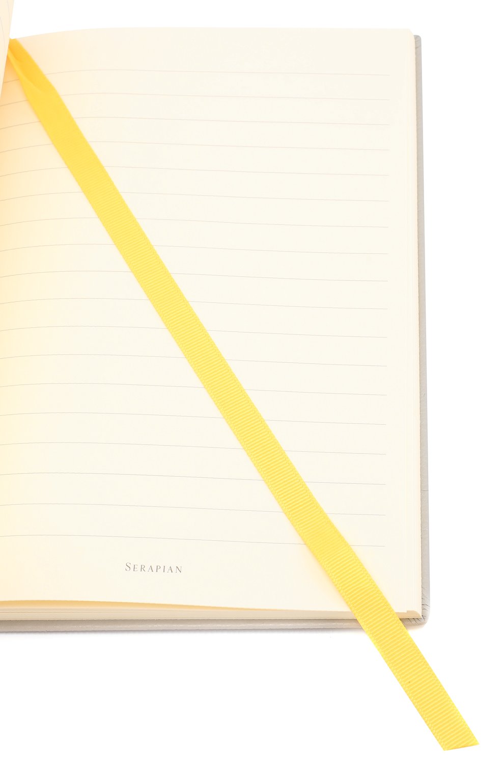 Записная книжка с кожаной обложкой SERAPIAN светло-серого цвета, арт. SCACCUSL7063M46A | Фото 3 (Статус проверки: Проверена категория)