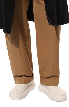 Мужские кожаные слипоны VIC MATIE белого цвета, арт. 1C6300U_C30A010102 | Фото 3 (Материал внутренний: Натуральная кожа; Стили: Кэжуэл)