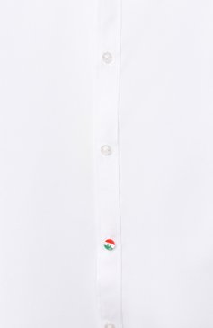 Детская рубашка ALESSANDRO BORELLI MILANO белого цвета, арт. U2032B-20л | Фото 3 (Рукава: Длинные; Региональные ограничения белый список (Axapta Mercury): RU; Стили: Классический)