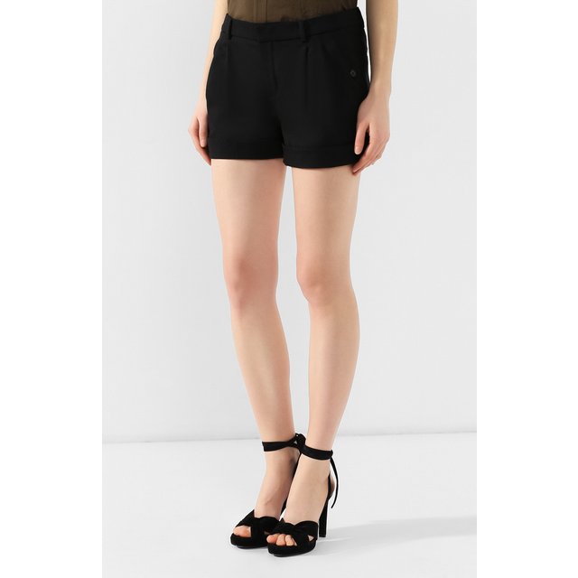 Шерстяные шорты Saint Laurent  557674/Y519U Фото 3