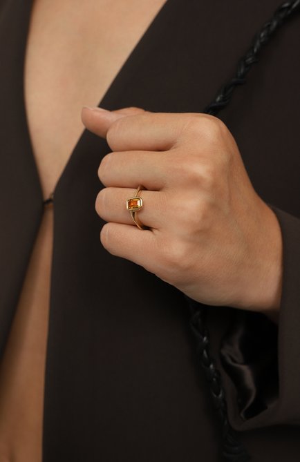 Мужского кольцо-волна с цитрином MOONKA золотого цвета, арт. wav-r-cit | Фото 2