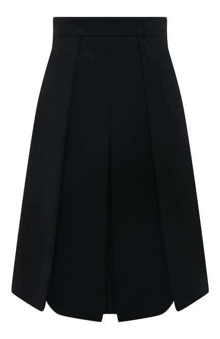 Женская юбка из шерсти и кашемира PRADA черного цвета по цене 195000 руб., арт. P112T-1ZFF-F0002-212 | Фото 1