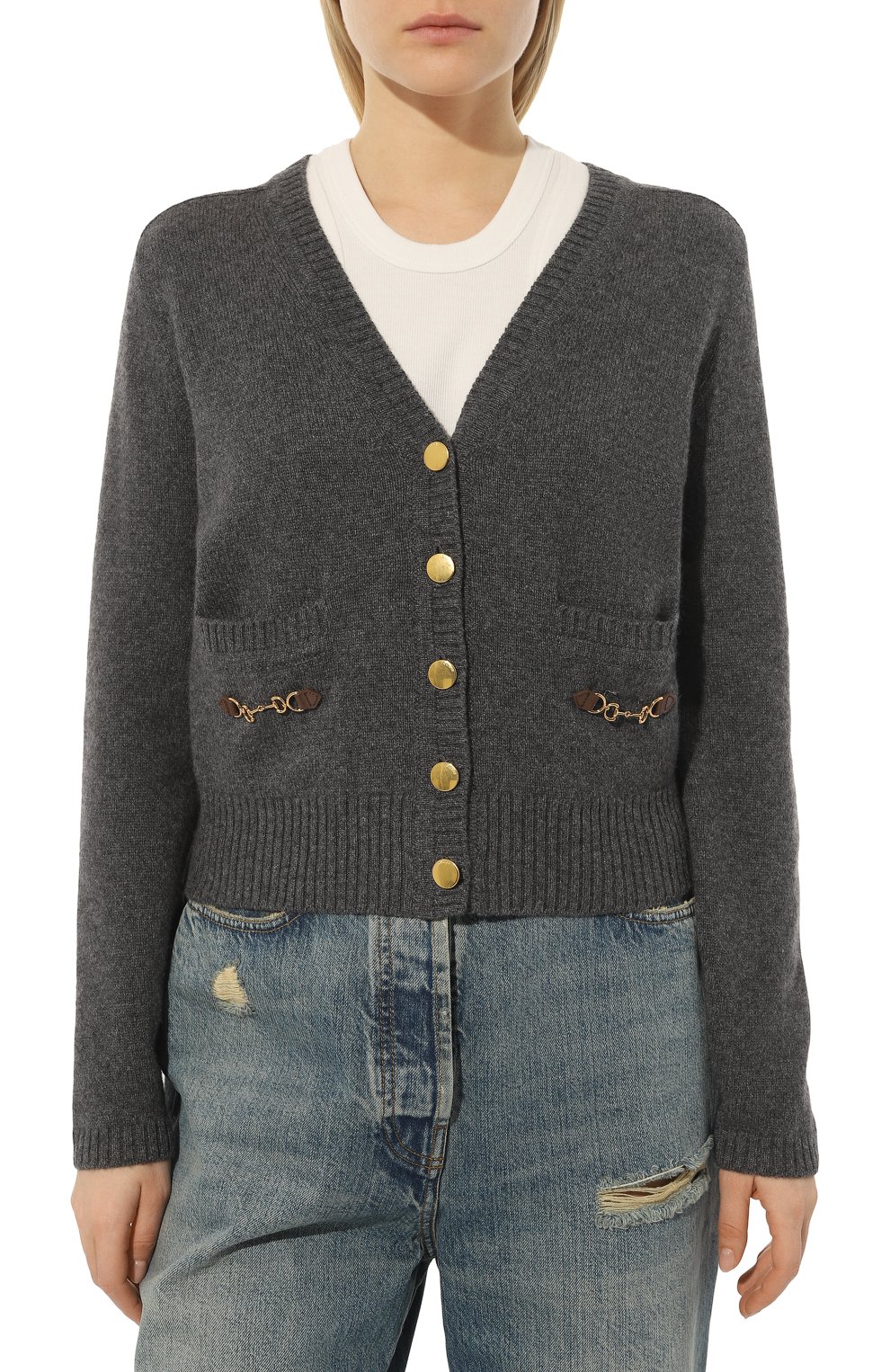 Кашемировый кардиган Gucci  628412 XKBH9 Фото 3