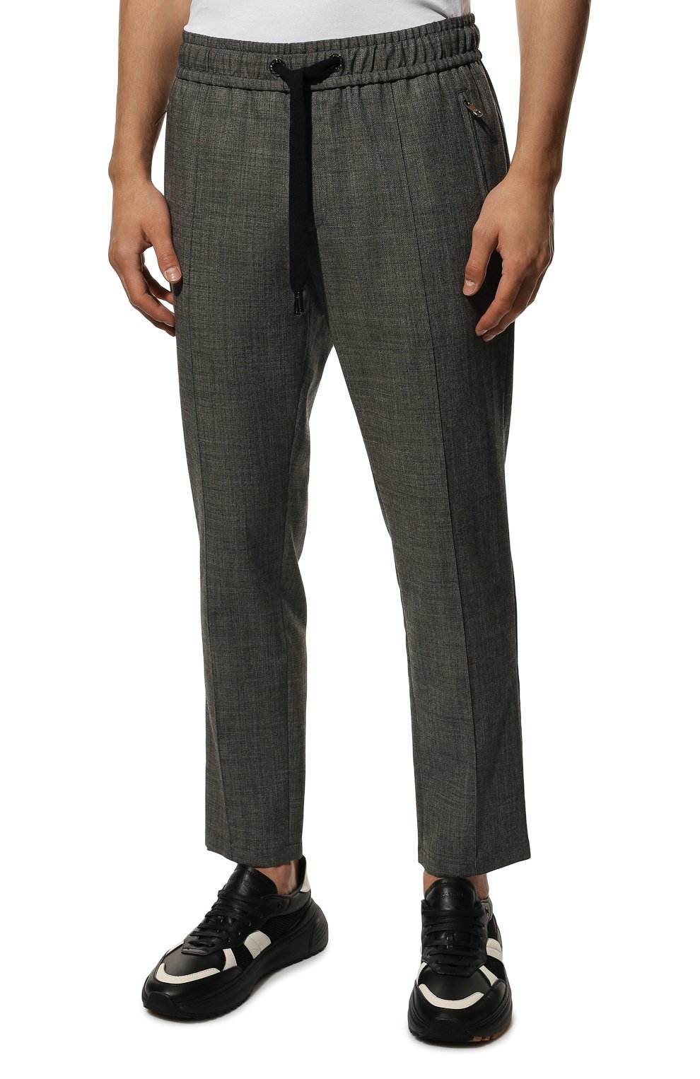 Брюки из шерсти и хлопка Dolce & Gabbana  GYACET/FUCDJ Фото 3