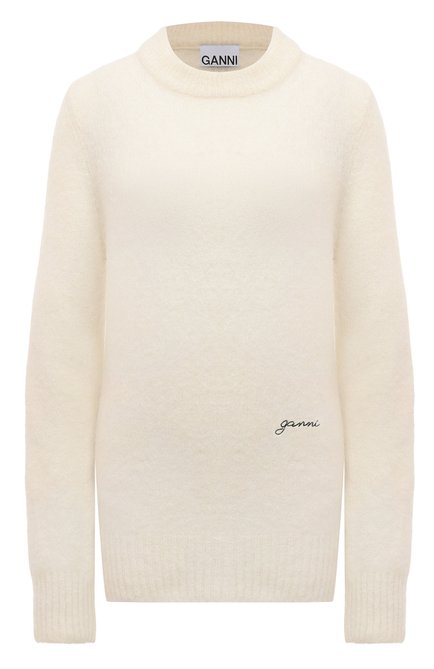 Женский свитер GANNI кремвого цвета по цене 29950 руб., арт. K1768 | Фото 1
