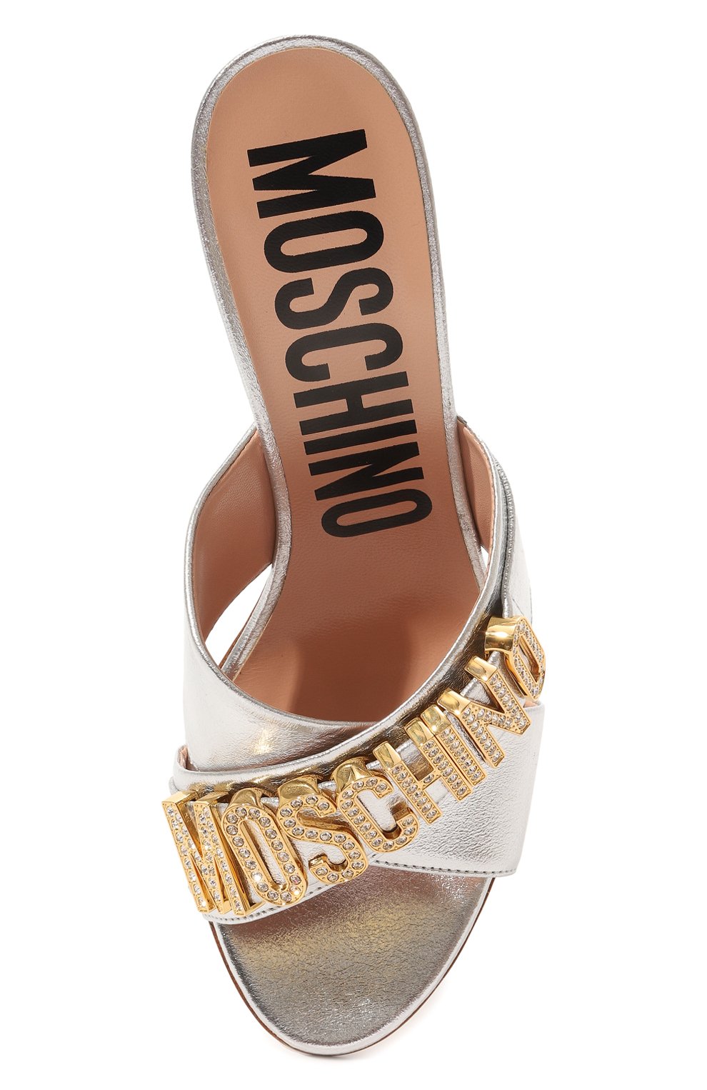 фото Кожаные мюли moschino